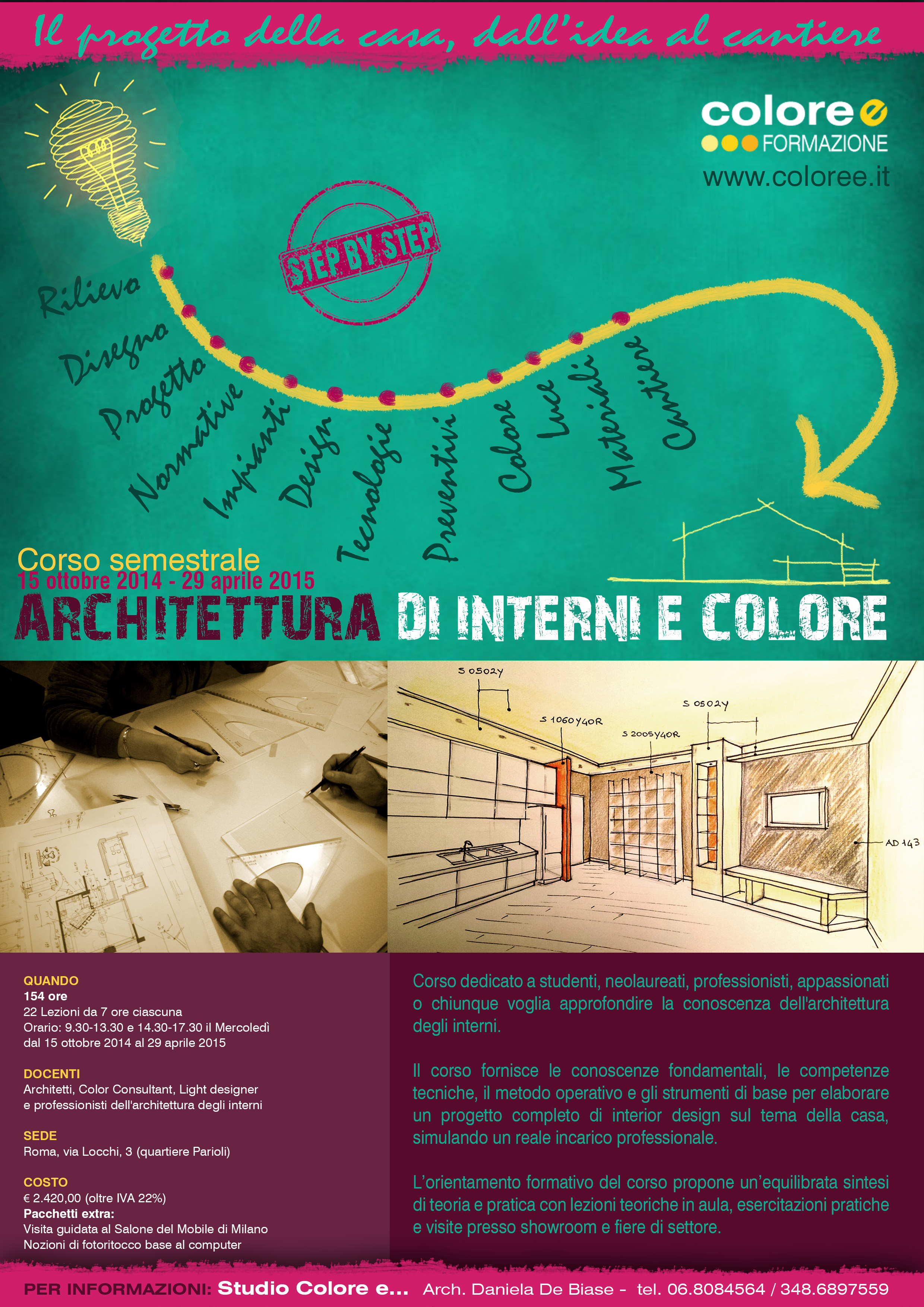 Corso di architettura di interni e colore colore e for Architettura di interni