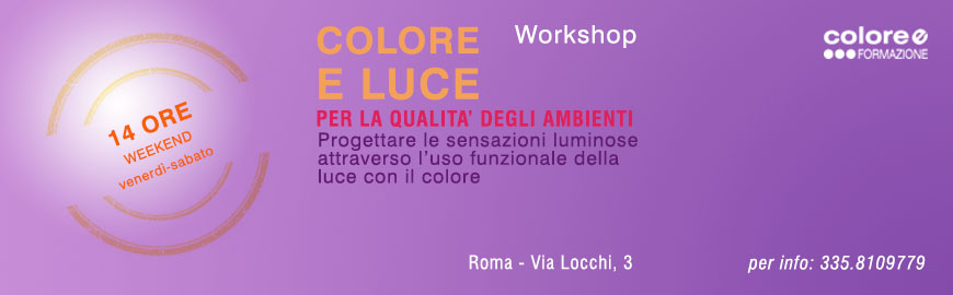 Workshop Colore e Luce
